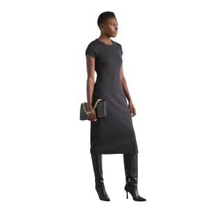 Hugo BOSS Orange Women's Elira Jersey Cutout Back Dress in Black